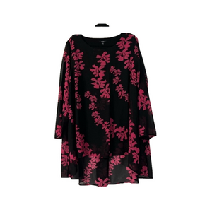 Alfani Plus size  Floral Black and Pink Women's dress 3X.   XO